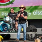 Sandy Smith and Tim Wall of 90 PROOF Country @ Grandscape Watermellon Fest Aug 2023