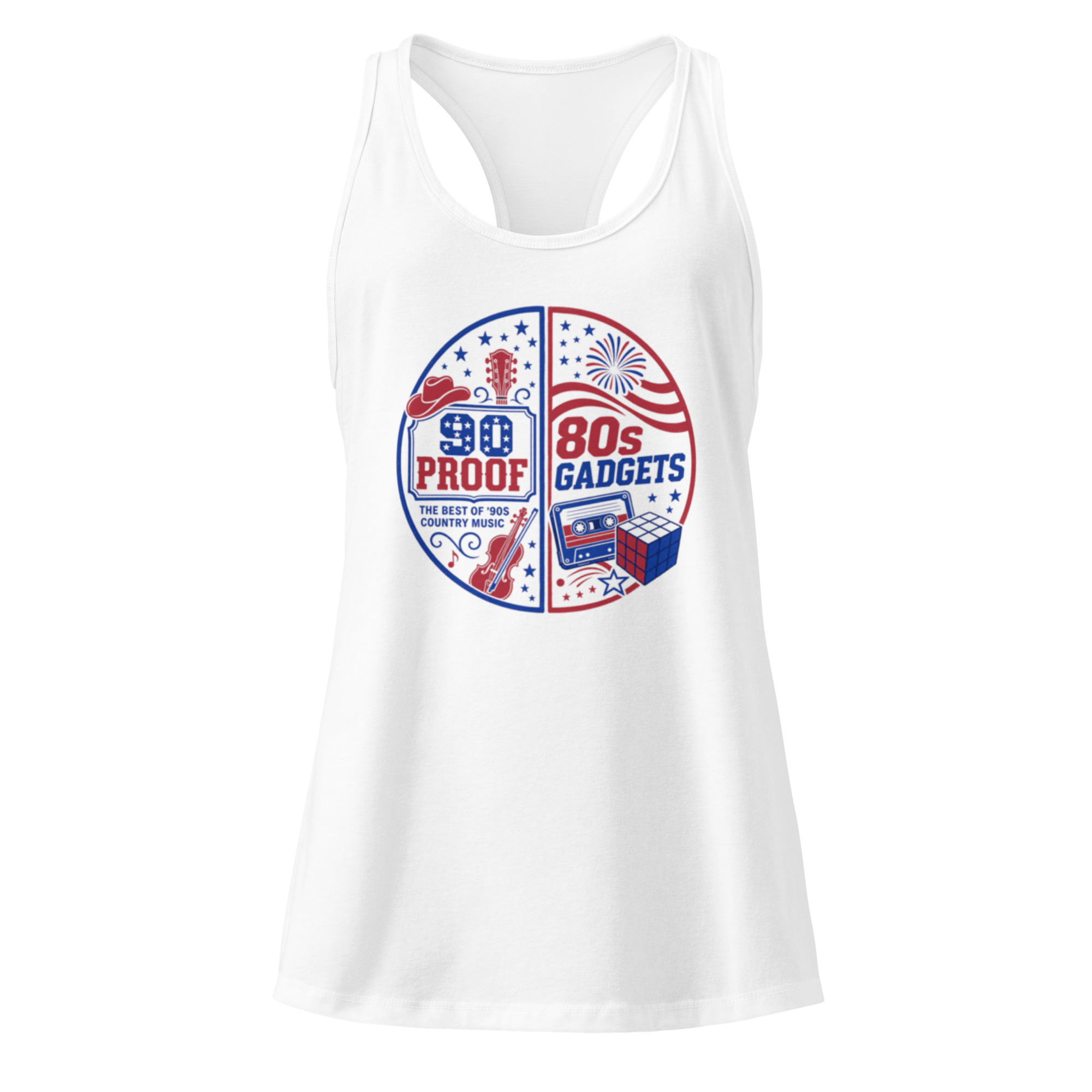 4th of July – Two Bands. Two Decades. One Night. – Women’s Racerback Tank